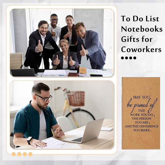 Qilery 30 Pcs Bulk Pocket Planners 2025 Habit Tracker Notebooks Gifts for Students Teachers Employee Coworkers to Do List Weekly Goals Notepads with Inspirational Quotes(Proud)