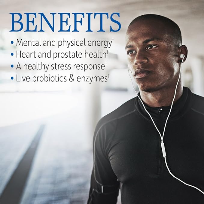 Garden of Life Vitamin Code Whole Food Multivitamin for Men - 120 Capsules, Vitamins for Men, Fruit & Veggie Blend and Probiotics for Energy, Heart, Prostate Health, Vegetarian Mens Multivitamins