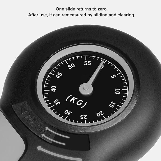 Hand Strengthener Grip Tester, Lightweight Portable ABS Hand Dynamometer for Measuring Grip Strength for Finger Trainer Wrist Strengthening Device Home Exercise