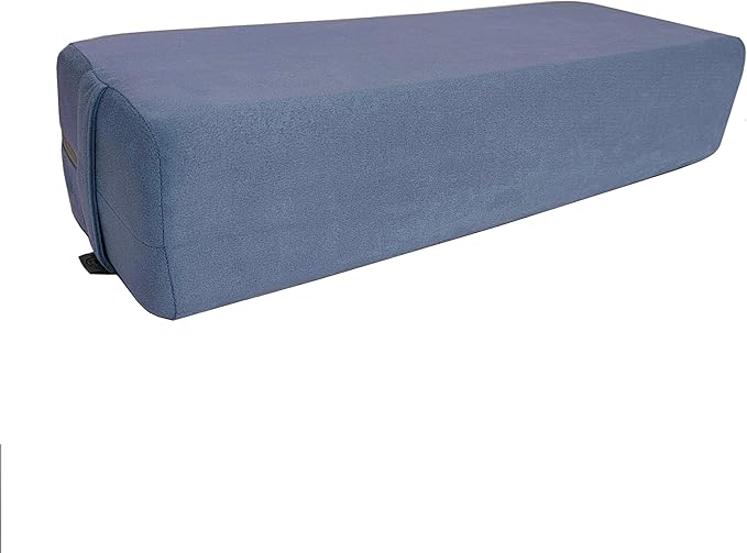NGT new guide steps Yoga Bolster Pillow for Meditation and Support - Rectangular Yoga Cushion Foam Wedges Washable Suede Pillowcase for Men and Women with Carry Handles.…