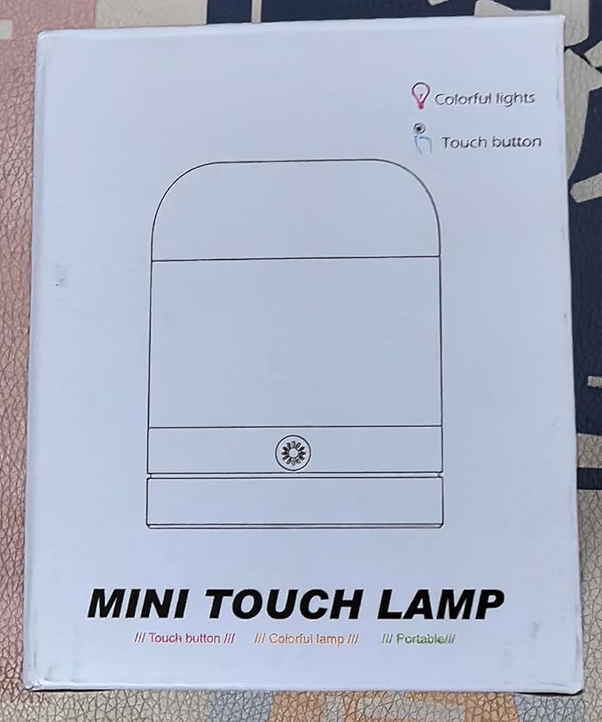 ELITUN Nursery Night Light for Kids,13 Colors RGB Dimmable Small Lamp,Portable Stepless Dimming Small Touch Lamp for Bedroom, Color Changing LED Touch Light