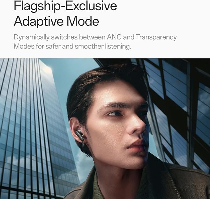 OnePlus Buds 4 Bluetooth Wireless Earbuds, Zen Green, E513A, in-Ear, True Wireless with Active Noise Cancellation