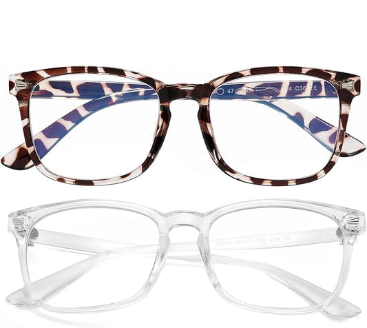 AZorb 2Pack Kids Blue Light Blocking Glasses - TR90 Unbreakable Computer Screen Glasses for Boys & Girls