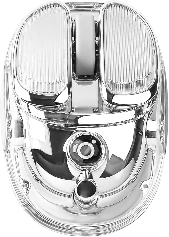 Q9 Wireless Mouse, 2.4G/BT Dual Mode, 4 Adjustable DPI (800-4800), Ultra-Quiet Click, Bluetooth Mouse with RGB Breathing Light, 500mAh Long Battery, Portable for PC/Laptop/Mac/Tablet(Silver)