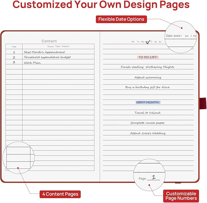 Lined Journal Notebooks for Work, Travel, College, (A5 Size 100 GSM Thick Paper) - Classic Ruled, Hardcover Notepad for Writing 160 Pages, 5.5 x 8.3 inch, Multipack Journals