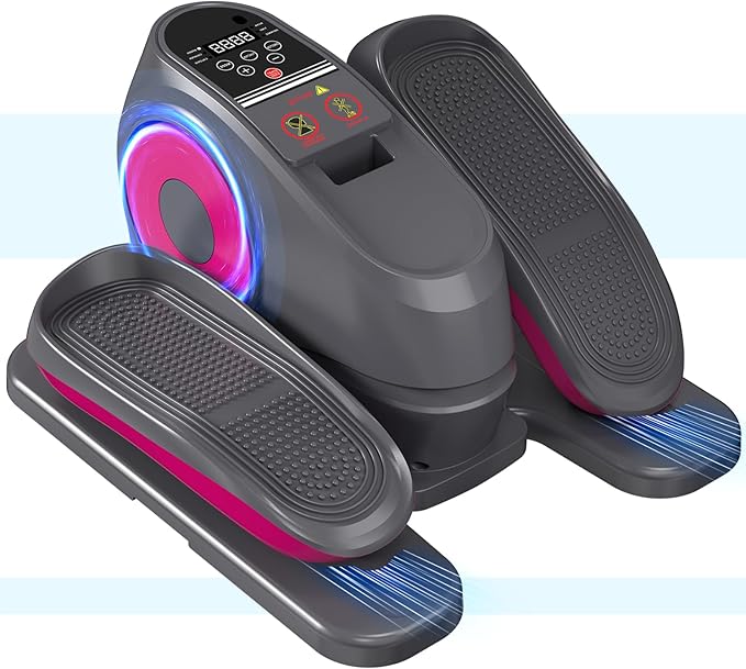 2025 New Under Desk Elliptical Machine, Electric Ellipse Leg Exerciser Pro As Seen On TV with 16 Adjustable Speed, Quiet and Fully Assembled with Remote Control & Non-Slip Foot Straps