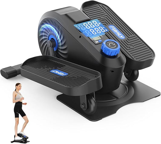 FUNMILY Under Desk Elliptical, Ellipse Leg Exerciser, Standing or Seated Mini Elliptical Machines, Portable Bike Pedal Exerciser for Seniors/Adults, Leg Workout Equipment for Home/Office