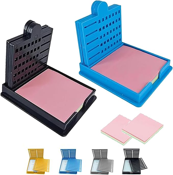 Smarter Sticky Note Kit, Ultimate Sticky Note Holder with Stencil, 5 Versatile Templates Organize Notes, Boost Productivity & Master Daily Planning, Perfect for to-Do Lists, Home, Office (2pcs-A)