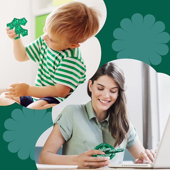 Magnetic Fidget Sphere Magnets Balls - Crystal Green Holographic Glitter - Magnet Fidgets Toy - 12 Piece Set - Creativity Beyond Imagination, Inspirational, Recreational, Desk Toys for Adults