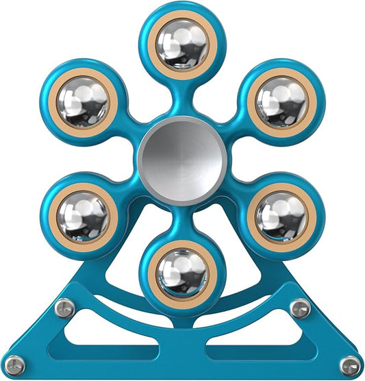 Desk Toys for Fidget Ferris-Wheel Spinner: 4mins Metal Cool-Gadgets Kinetic-EDC-Toy, Cool-Stuff for Kid Children Teen Adult, ADHD Tools Stress Relief Gift for Office Home School Men Woman Christmas