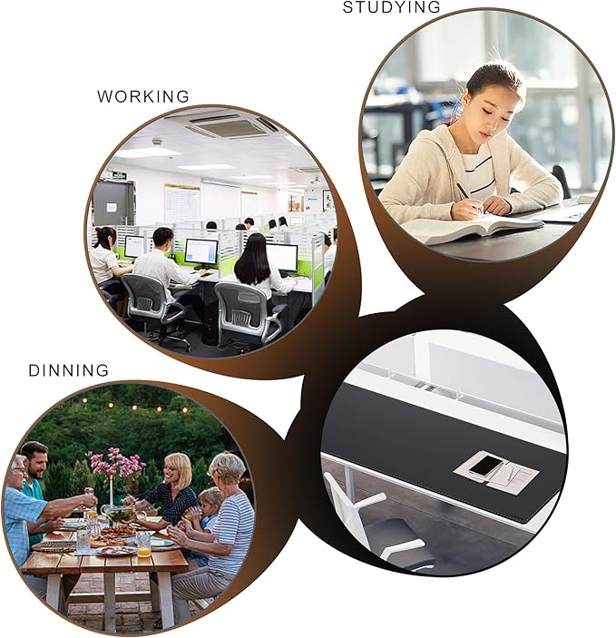 MAIDERN Leather Desk Mat, (5XL) 74.8” x 19.6” Reversible Large Desk Pad Mat, Cork & Leather Large Mouse pad for Desk, Waterproof Computer Desk Mat for Gaming Home Office (Black)