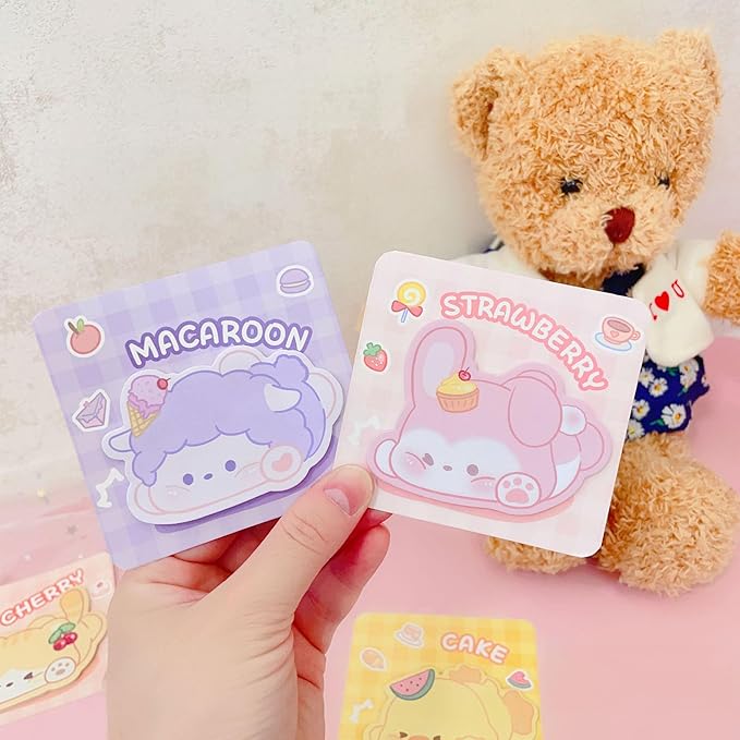 8 Pads Cute Reusable Funny to Do List Stick Note Pads Perfect for Notes Reminders, 20 Sheets/pad