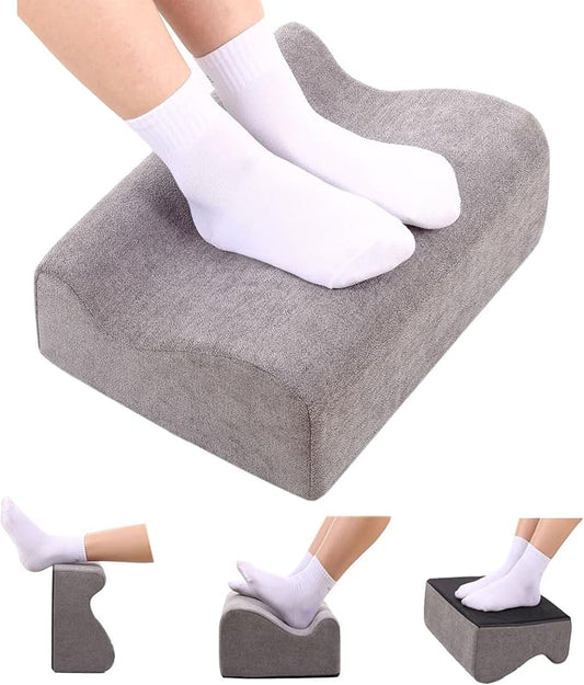 Foot Rest for Under Desk at Work,at Work Soft Ergonomic Footrest,Support Foot Pillow,Heel Chair,Leg Elevation Pillow,(Dark Gray)