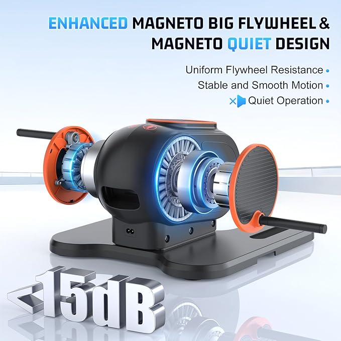 ANCHEER Under Desk Elliptical, 24-in-1 (12 Auto & 12 Manual) Elliptical Machine with Wireless Remote&Dual-Direction, Quiet Compact Leg Exerciser for Home Office