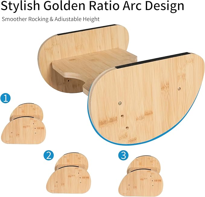 Bamboo Foot Rest for Under Desk at Work