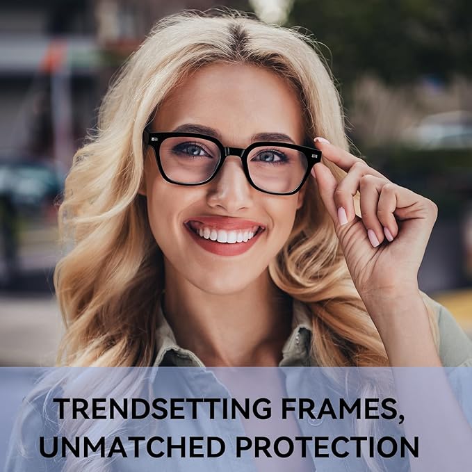 Dollger Blue Light Glasses for Men Women Blue Light Blocking Computer Screen Glasses Men Clear Frames Eyeglasses