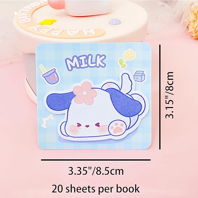 8 Pads Cute Reusable Funny to Do List Stick Note Pads Perfect for Notes Reminders, 20 Sheets/pad