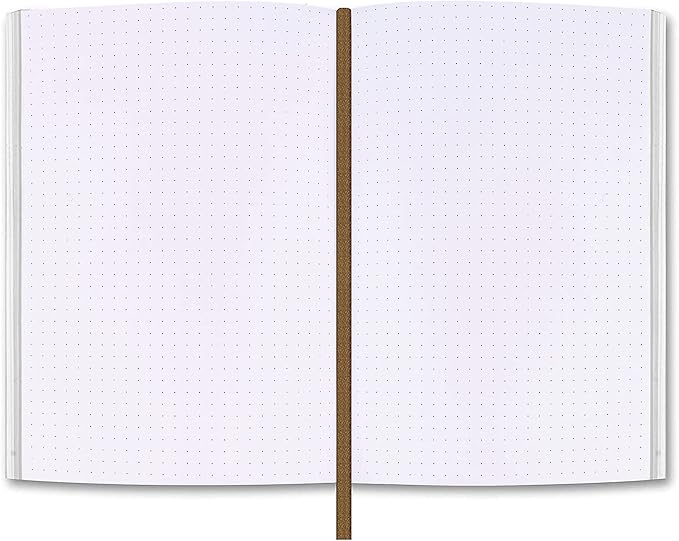 Dot Grid Journal Notebook Paper - by MOONSTER® for Refillable Leather Journals – A5 Hardcover 70gsm Dotted Notebooks for Work 8.25 x 5.75 Inches with 320 Page Refill Note Book and Helpful Bookmark