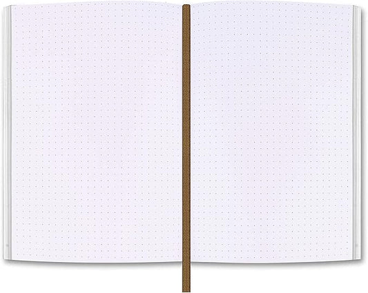 Dot Grid Journal Notebook Paper - by MOONSTER® for Refillable Leather Journals – A5 Hardcover 70gsm Dotted Notebooks for Work 8.25 x 5.75 Inches with 320 Page Refill Note Book and Helpful Bookmark