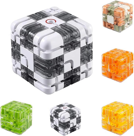 New Large Labyrinth 3D Puzzles Maze Cube - Spatial Awareness Brain Training Toy for Stress Relief & Logic Development, High - Difficulty Puzzle, 3D Maze Magic Cube & Ball, Brain Training Puzzle