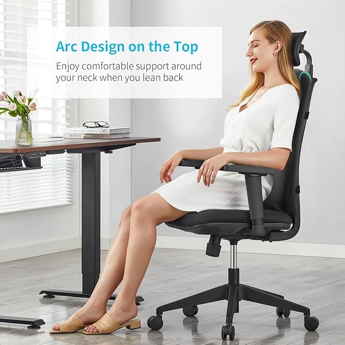 High Back Support Pillow for Office Chair Fully Support Entire Back for Pain Relief and Comfort - Memory Foam Lumbar Support Pillow for Office Chair,Computer,Recliner