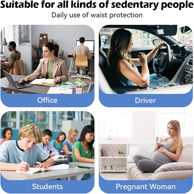 Really Supportive Lumbar Support Pillow for Car, 100% Memory Foam Lumbar Pillow with Breathable Removable Cover, Ergonomic Design - Back Pillow for Car Seat/Back Pain Relief(Timeless Black, 1PC)