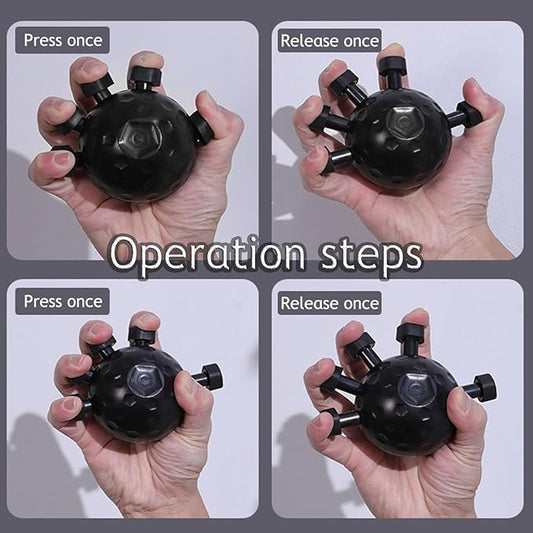 Hand Grip Strengthener 44-90LBS (Black) | Forearm Exerciser & Rehab Tool for Muscle Building, Physical Therapy & Guitar Training