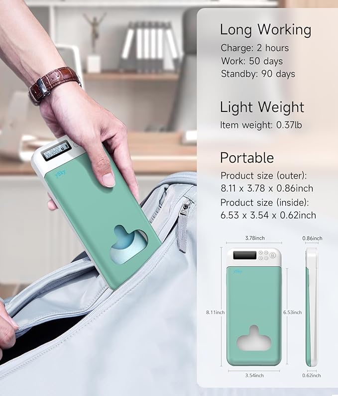 ySky Timed Phone Lock Box for iPhone and 6.7inch Phones, Portable Cellphone Jail Locker Box with Timer Prevent Phone Addiction | Unplug from Video Games, Social Media to Achieve Goals(Green)