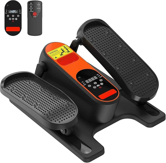 HOTSWEAT Under Desk Elliptical Machine, Ellipse Leg Exerciser as Seen on TV for Seniors with Remote Control, Portable Electric Seated Pedal Exerciser with 12 Speed Levels for Home Office