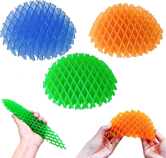 3Pcs Fidget Worm Toys, Cool Big Fidget Toy, Green Cute Worm Shaped Ornament, Funny Pocket Fidget Toy, Weird Sensory Toy, Portable for Adults & Children