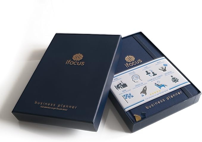 Business Planner Undated for Entrepreneurs! Focus Project Notebook for Productivity! Daily Weekly Self Organizer Planner / Win the Day! Beat Procrastination! Ifocus - A5 work planner