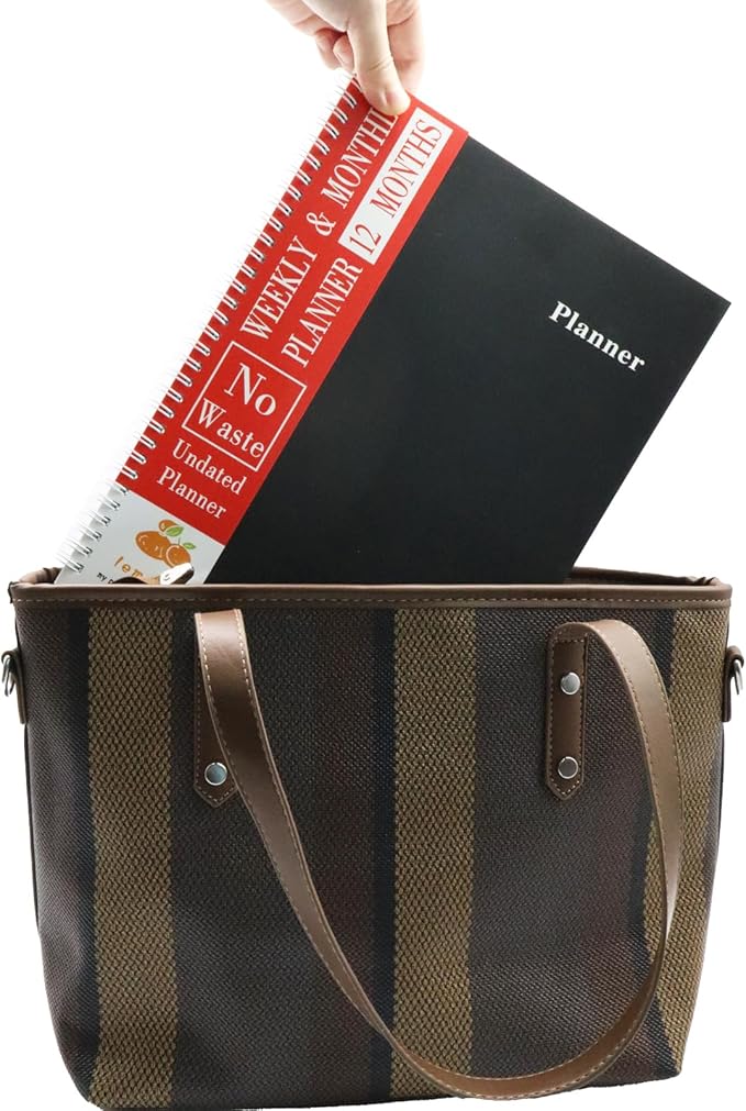 8.5"×11" Undated Weekly Planner, 158 Pages Non Date Monthly Planner Weekly To Do List Notepad with Goals & Note, A4 Large Blank Monthly Planners for Women Men Homeschool Office Supplies