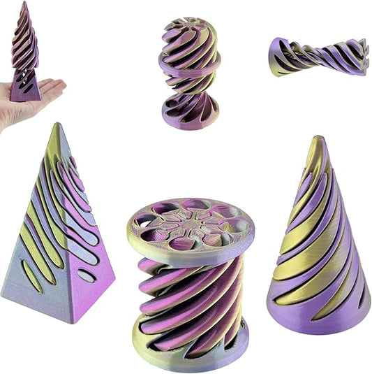 3 Packs Impossible Cone,Spiral Cone Fidget Toy,Impossible Cones passthrough Impossible Pyramid for Relaxing,Spiral Fidget Toy passthrough Impossible Cone,Birthday for Adults & Kids Adults & Kids