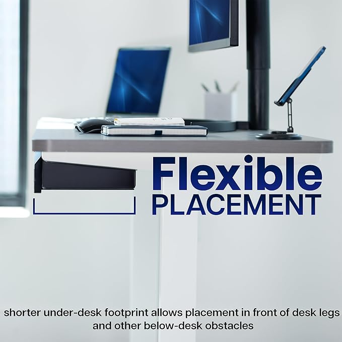 VIVO 32 inch Under Desk Slide Out Drawer Set without Shell, Home Office Storage Organizer, 2 Drawers - 16 inches Each, Black, DESK-AC03A-2B