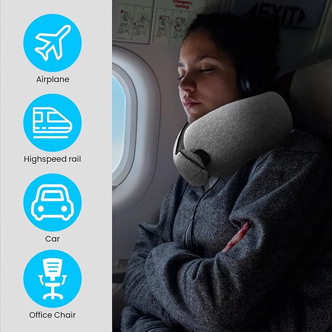 2024 New Memory Foam Travel Pillow for Airplanes,Neck Pillow for Traveling,Neck Plus Travel Pillow,Neck Plus Travel Neck Pillow