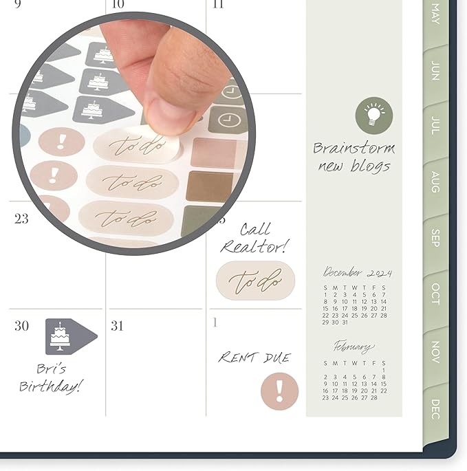 Cambridge 2025 Planner by Leah Bisch, Weekly & Monthly, 5-1/2" x 8-1/2", Small, Floral (LB34-200-25)