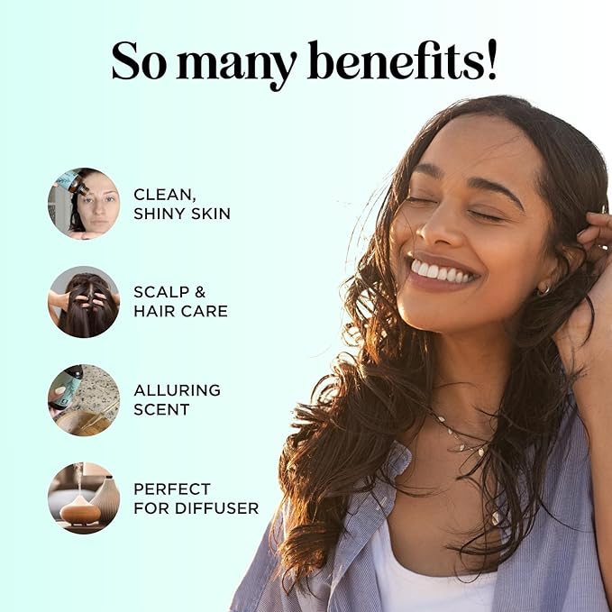 Pure Rosemary Essential Oil Bulk Size - Undiluted Rosemary Oil for Hair Skin and Nails and Refreshing Aromatherapy Oil for Diffusers - Cleansing Essential Oil for Dry Scalp Care 8oz