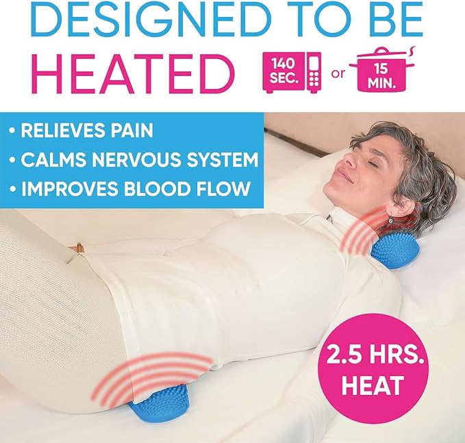 Dr. Cohen’s Heatable Massage Pad - FSA Eligible AcuPad - Full Body Massage Pad with Heat - Manual Body Massager for Neck and Back Pain Relief (Pack of 2)