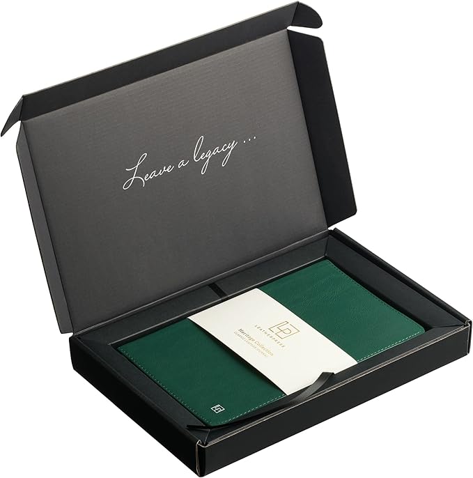 Classic Leather Notebook Writing Journal, Softcover, Narrow Ruled, Table of Contents and Numbered Pages