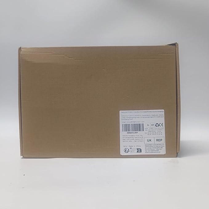 MIAOKE Pomodoro Timer-Aluminum Alloy Frosted Metal LED Large Screen Digital Automatically Rotated Display, Focus Efficient Management on Work and Study, Office, Living Room-Black