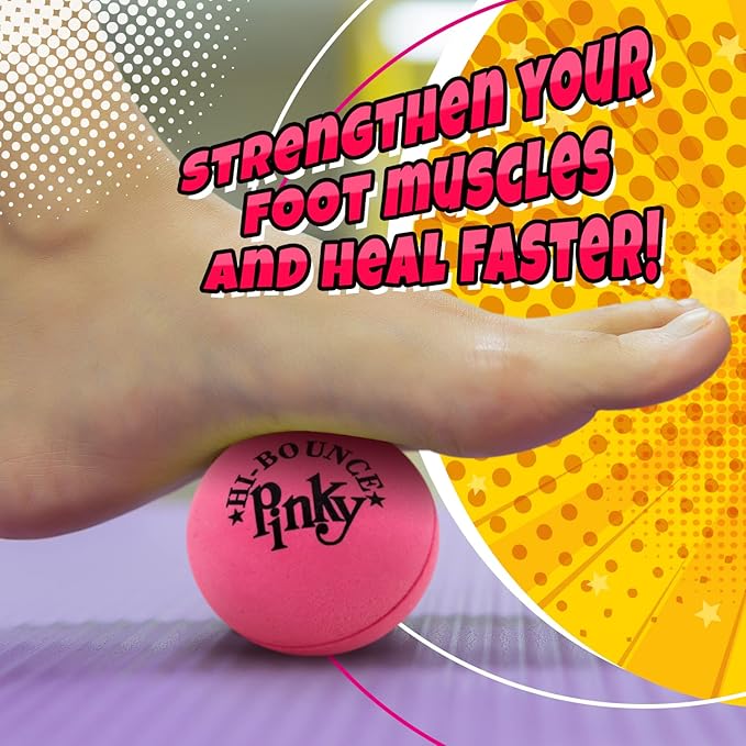 JA-RU Hi-Bounce Pinky Ball (6 Pack) Rubber-Handball Bouncy Balls for Kids and Adults. Small Pink Stress Bounce Ball. Indoor and Outdoor Sport Party Favors.Therapy. Plus 1 Small Ball. #976-6A