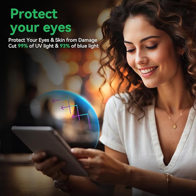 Magnetic Privacy Screen Protector Compatible with iPad 9th 8th 7th Gen 10.2'' Anti Glare Blue Light Filter, Bubble-Free Shield, Fingerprint-Proof Guard, Reusable Anti-Scratch Film, Anti-Spy Cover