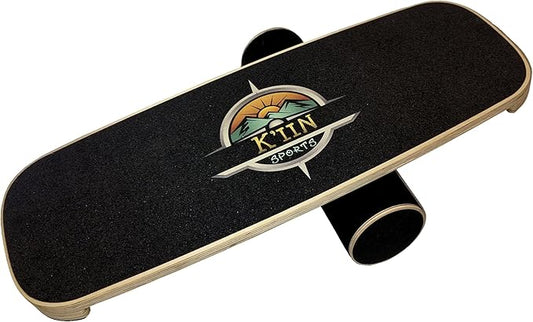 Kiin Balance Board Trainer, adjustable stoppers – Indo Board, Balancing Board for Surfing, Core Training, Wobble Board for Skateboarding, Surfing, Skating, Yoga and Fitness.