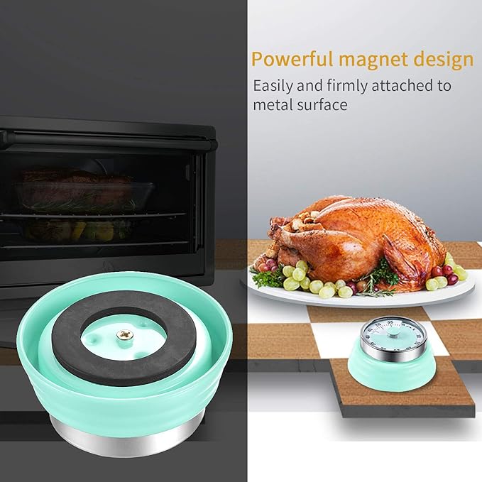 LAOPAO Kitchen Countdown Timer - Magnetic Mechanical Timer, No Battery Required