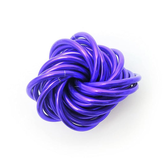 Möbii Fidget Ball (Solid Color): Quiet Mobius ADHD Anxiety Stim Stress Relief Toy Tool for Home Travel Office or Desk (Medium, Full, Ultra Violet)