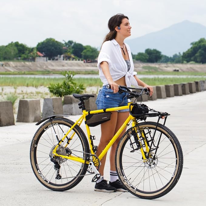 Kaibo Flow - Bone Conduction Headphones with Noise-Cancelling Mic - Adjustable Headband - USB-C Quick Charge - IPX67 Waterproof - Sport Headset for Gym, Running, Cycling