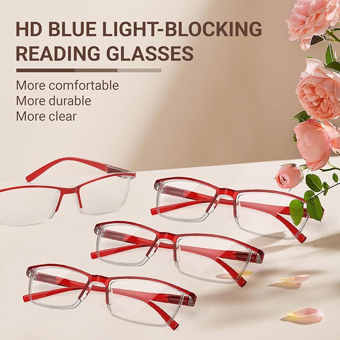 TERAISE Fashion Anti-blue light Reading Glasses Men Women Computer Reader