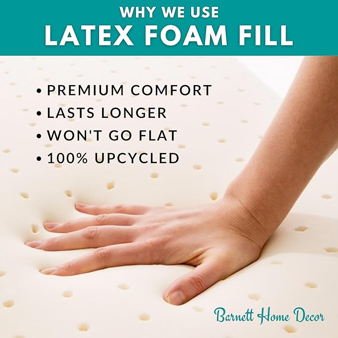 Barnett Home Decor Dining Chair Cushions with Ties – Small 15 x 17 - Latex Foam Fill, 100% Cotton, Machine Washable Chair Pads for Kitchen Chairs, Made in USA (Classic Check Navy Blue/Pack of 2)