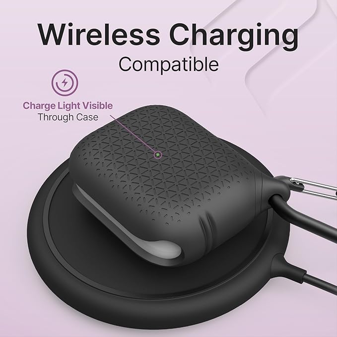 Catalyst Waterproof Case for AirPods Pro 2nd Generation and AirPods Pro 1st Generation - Wireless and USB-C Charging Compatible, One Piece Design, High Drop Protection Case with Carabiner