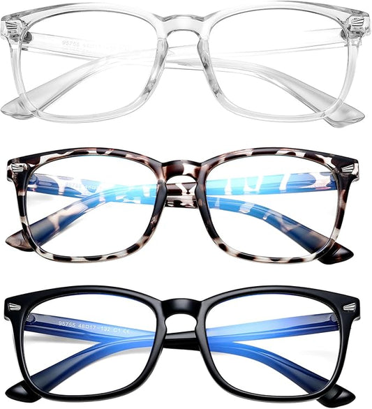 Hycredi Kids Blue Light Blocking Glasses，Anti Eyestrain & UV Protection, Computer Gaming TV Phone Glasses for Boys Girls